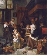 Jan Steen The Feast of St Nicholas France oil painting artist